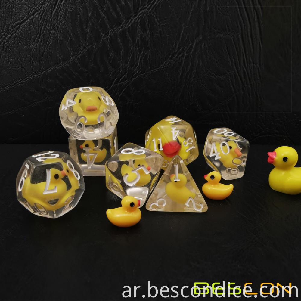 Novelty Duck Game Dice Set 3